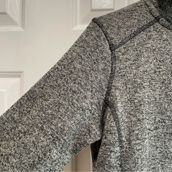 Eddie Bauer gray long sleeve quarter zip athletic pullover long sleeves M - Picture 6 of 12